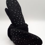 Glitter Mitten Black