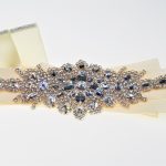 Tiffany Bridal Sash Ivory