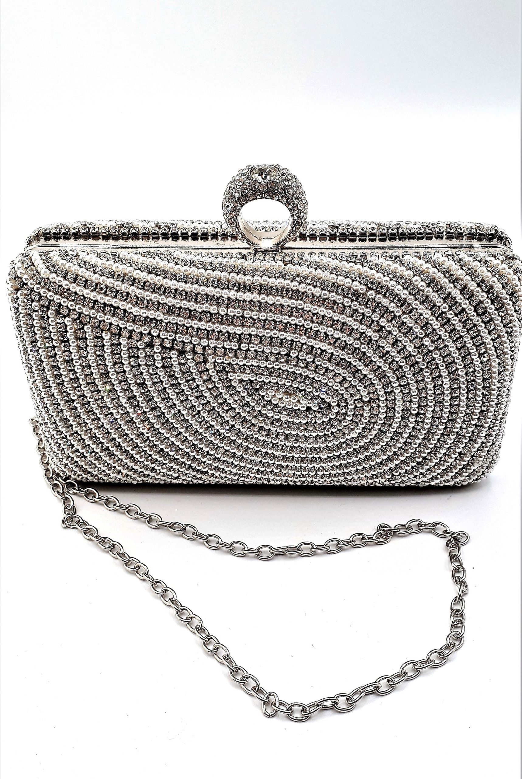 Verity Clutch Silver-New Arrival